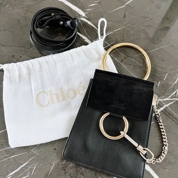 Chloe Black Faye small bracelet bag EUC with dust bag - Picture 6 of 9